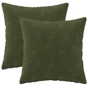 vidaXL Poszewka na poduszkę 2 pcs HEERLEN zielony 30 x 30 cm