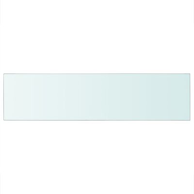 vidaXL Szklany, bezbarwny panel, 100x25 cm
