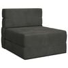 vidaXL Składana Sofa Ł&oacute;żko ciemnoszary 70 x 80 x 60 cm tkanina