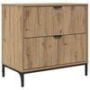 vidaXL Stolik nocny dąb artisan 63.5 x 36 x 61 cm Drewno inżynieryjne