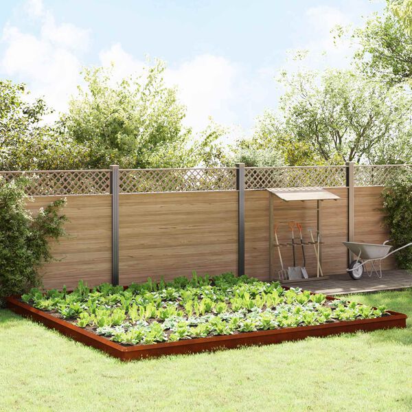 vidaXL Płoty ślimakowe 20 pcs Rdzawy