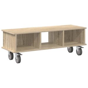 vidaXL St&oacute;ł pod telewizor 100 x 35 x 35 cm Dąb Sonoma