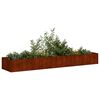 vidaXL Doniczka Rusty 360x80x40 cm Stal nierdzewna