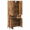 vidaXL Highboard Montowane na ścianie Stare drewno 69,5 x 34 x 180 cm