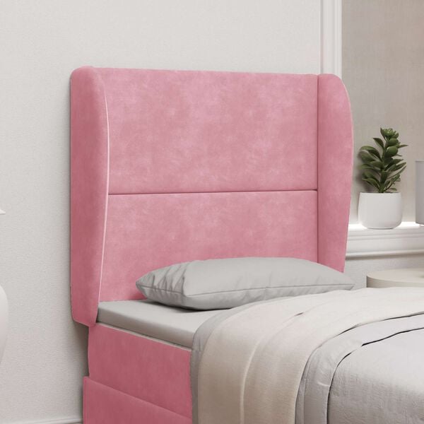 vidaXL Ucho Głowy R&oacute;żowy 80 x 23 x 6 cm Aksamit