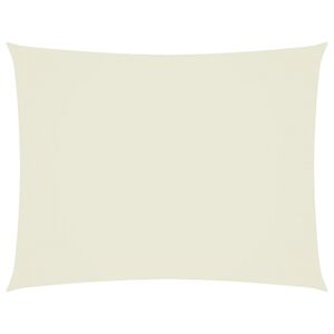 vidaXL Żagiel ogrodowy, tkanina Oxford, prostokątny, 3,5x5 m, kremowy