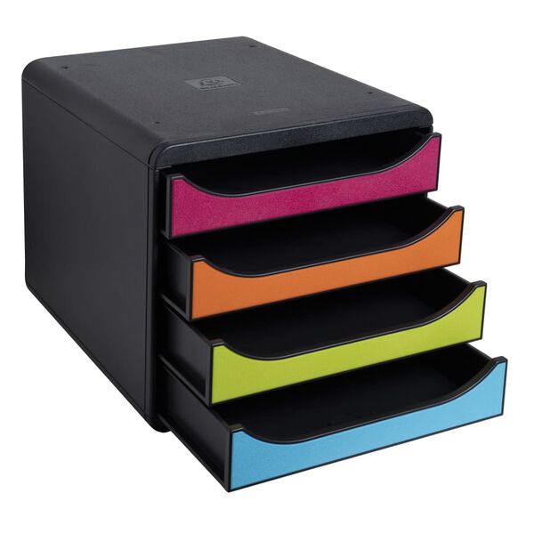 Exacompta Organizer z 4 szufladkami na biurko Harlequin