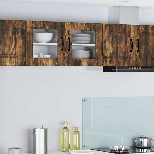 vidaXL Szafka kuchenna z p&oacute;łką 2 pcs Dąb wędzony 40 x 31 x 40 cm