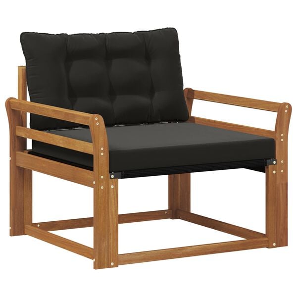 vidaXL Zestaw sof na zewnątrz Drewno akacji i tekstylen Naturalny