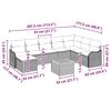 vidaXL Zestaw Sof na Ogr&oacute;d z przechowywaniem 9 pcs Szary polirattan