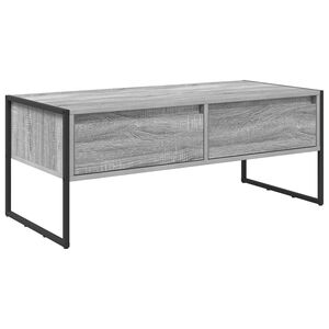 vidaXL Stolik kawowy Szary Sonoma 100 x 46 x 40 cm Drewno inżynieryjne