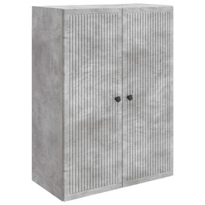 vidaXL Szafka ścienna Betonowy szary 66 x 34,5 x 90 cm