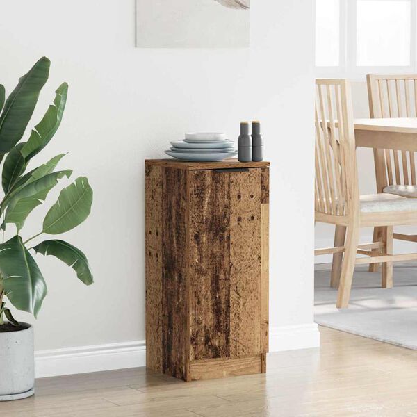 vidaXL Bufet Stare drewno 30 x 30 x 70 cm Materiał drewnopochodny