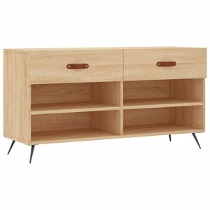 vidaXL Ławka z miejscem na buty, dąb sonoma, 102x35x55 cm
