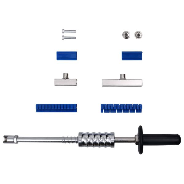 vidaXL 7-częściowy zestaw z młotkiem bezwłasnościowym, stal węglowa
