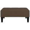 vidaXL 2-osobowa kanapa rozkładana z podn&oacute;żkiem, brązowa, mikrofibra