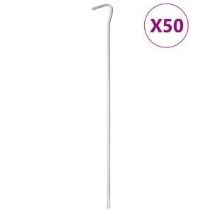 vidaXL Śledzie do namiotu, 50 szt., 30 cm, &Oslash;5 mm, stal galwanizowana