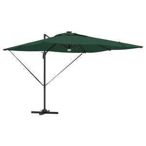 vidaXL Parasol Roma Zielony 286 x 284 x 270 cm Aluminium i Poliester
