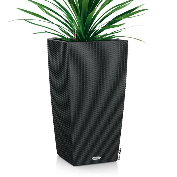 LECHUZA Doniczka CUBICO Cottage 40 ALL-IN-ONE, kolor granitu