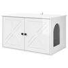 vidaXL Koty Dom Błyszcząca biel 85 x 55 x 50,5 cm Drewno inżynieryjne