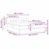 vidaXL Ł&oacute;żko z miejscem do przechowywania Ciemnoszary 180 x 200 cm