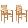 vidaXL Krzesło jadalniane 2 pcs Brązowy 62 x 55 x 94 cm