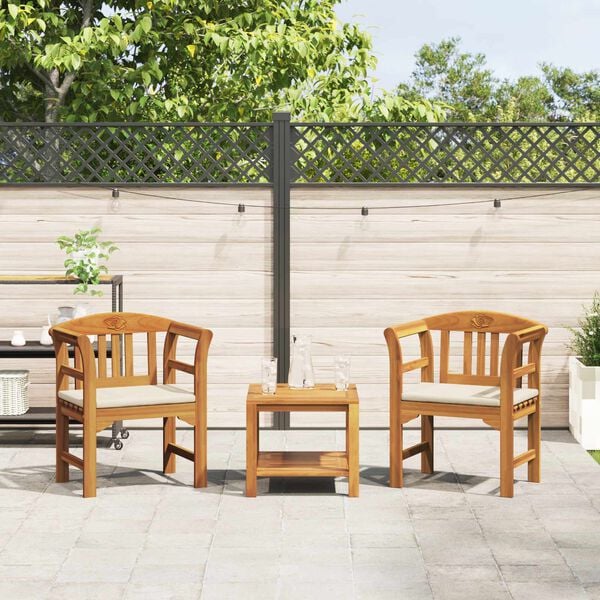 vidaXL Ławka R&oacute;żana Naturalny 68,5 x 46 x 82,5 cm Lite Drewno Akacji