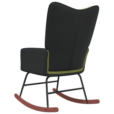 vidaXL Fotel bujany, jasnozielony, aksamit i PVC