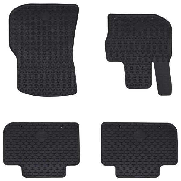 vidaXL Mata samochodowa 4 pcs Czarny odpowiedni do BMW X3, X4 4D Aft