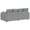 vidaXL Sofa modułowa z poduszkami, jasnoszara