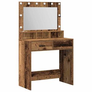 vidaXL Toaletka Stare drewno 79 x 41 x 135 cm Drewno inżynieryjne