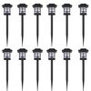 vidaXL Ogrodowe lampy solarne LED, 12 szt., ze szpikulcem 8,6x8,6x38 cm