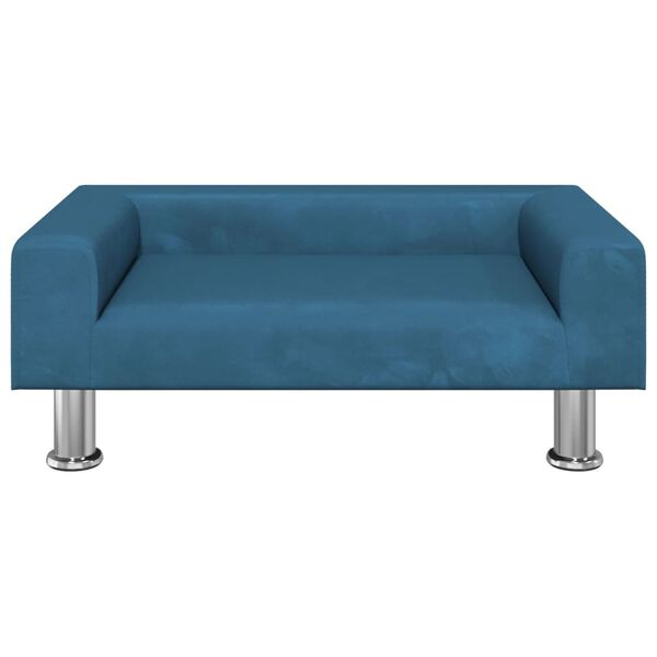 vidaXL Sofa dla dzieci, niebieska, 70x45x26,5 cm, aksamit