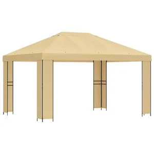 vidaXL Altana 4 &times; 3 m kremowy Poliester i Stal 190