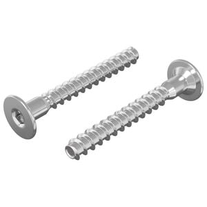 vidaXL Śruby confirmat 2 szt. srebrny &Oslash;5 x 40 mm Metal