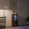 vidaXL Komoda LED Ze LED Lights Stare drewno 41 x 37 x 100 cm