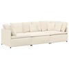 vidaXL Sofa modułowa z poduszkami Tkanina przypominająca wełnę