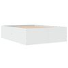 vidaXL Rama ł&oacute;żka, biała, 140x200 cm, materiał drewnopochodny