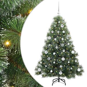 vidaXL Sztuczna choinka z 150 diodami LED Zielony 150 cm PE i PVC