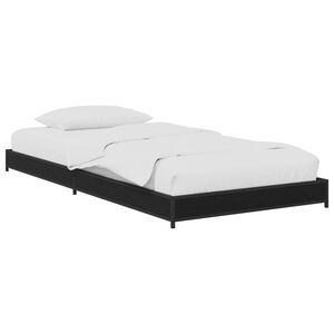 vidaXL Ramka ł&oacute;żka Czarny dąb 80 x 200 cm Drewno inżynieryjne