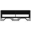 vidaXL Szafka pod TV, czarna, 122x34x41 cm, materiał drewnopochodny