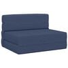 vidaXL Składana Sofa Ł&oacute;żko niebieski 100 x 80 x 60 cm tkanina