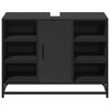 vidaXL Szafka pod umywalkę, czarna, 80x33x60 cm