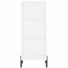 vidaXL Wysoka szafka, biała, 34,5x34x180 cm, materiał drewnopochodny