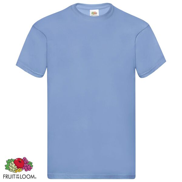 Fruit of the Loom Oryginalne T-shirty, 5 szt., błękitne, XL, bawełna