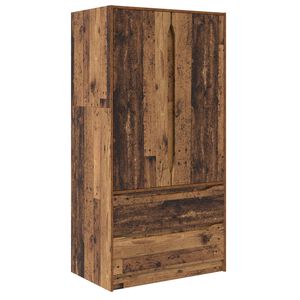vidaXL Garderoba Stare drewno 79,5 x 49 x 156 cm Drewno inżynieryjne