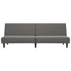vidaXL 2-osobowa sofa, szara, sztuczna skóra