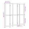 vidaXL Parawan pokojowy, 5-panelowy, ciemny brąz, lite drewno paulowni