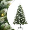 vidaXL Sztuczna Choinka z Zawiasami i Pokryciem Śniegiem 150 LED