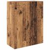 vidaXL Highboard z szufladą 2 pcs Stare drewno Materiał drewnopochodny